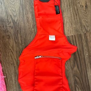 White fox corset top never worn